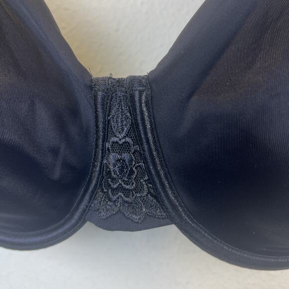 Vanity Fair 32 F Beauty back minimizer black bra size 32DDD Black 76080 - Picture 2 of 9